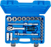 Steckschlüssel-Satz | Antrieb 12,5 mm (1/2") | Zollgrößen | 27-tlg.