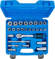 Steckschlüssel-Satz Wellenprofil | Antrieb 10 mm (3/8") | 26-tlg.