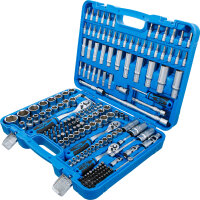 Steckschlüssel-Satz Sechskant | Antrieb 6,3 mm (1/4") / 10 mm (3/8") / 12,5 mm (1/2") | Zollgrößen | 192-tlg.