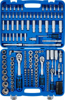 Steckschlüssel-Satz Zwölfkant | Antrieb 6,3 mm (1/4") / 10 mm (3/8") / 12,5 mm (1/2") | 192-tlg.