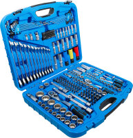 Steckschlüssel-Satz Gear Lock | Antrieb 6,3 mm (1/4") / 10 mm (3/8") / 12,5 mm (1/2") | 218-tlg.