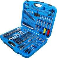 Steckschlüssel-Satz Gear Lock | Antrieb 6,3 mm (1/4") / 10 mm (3/8") / 12,5 mm (1/2") | 218-tlg.