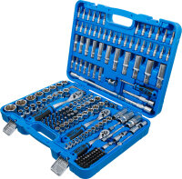 Steckschlüssel-Satz Wellenprofil | Antrieb 6,3 mm (1/4") / 10 mm (3/8") / 12,5 mm (1/2") | 192-tlg.