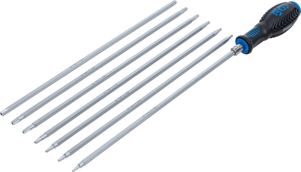 Schraubendreher-Satz mit Wechselklingen | T-Profil (für Torx) / TS-Profil (für Torx Plus) | 8-tlg.