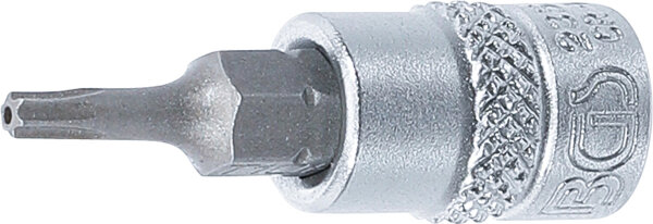 Bit-Einsatz | Antrieb Innenvierkant 6,3 mm (1/4") | T-Profil (für Torx) mit Bohrung T10