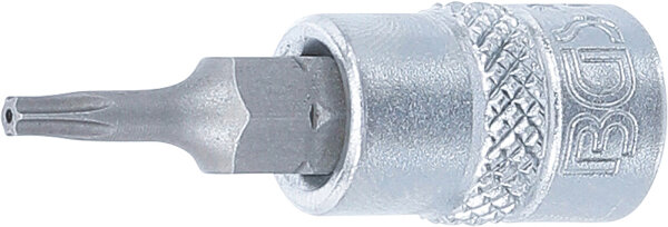 Bit-Einsatz | Antrieb Innenvierkant 6,3 mm (1/4") | T-Profil (für Torx) mit Bohrung T9