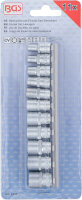 Steckschlüssel-Einsatz-Satz Sechskant | Antrieb Innenvierkant 6,3 mm (1/4") | Zollgrößen | 11-tlg.