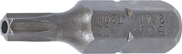 Bit | Länge 25 mm | Antrieb Außensechskant 6,3 mm (1/4") | T-Profil (für Torx) mit Bohrung T20