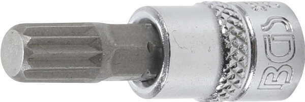 Bit-Einsatz | Antrieb Innenvierkant 6,3 mm (1/4") | Innenvielzahn (für XZN) M8