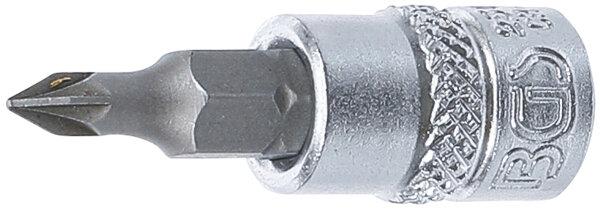 Bit-Einsatz | Antrieb Innenvierkant 6,3 mm (1/4") | Kreuzschlitz PZ0