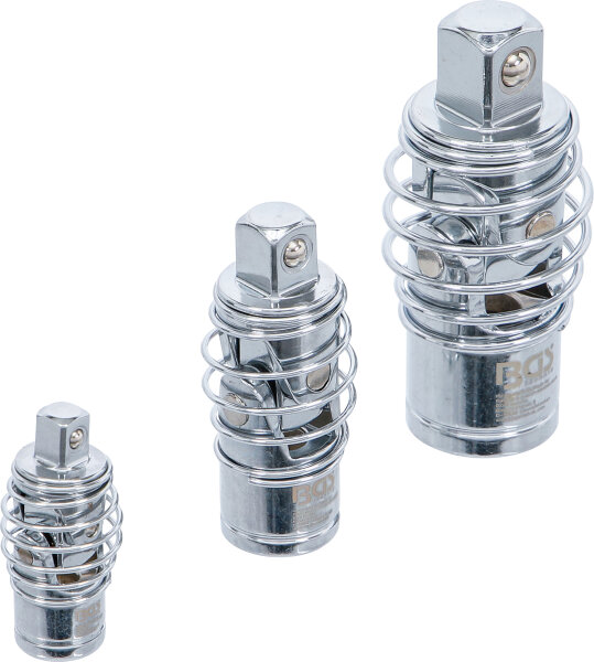 Kardangelenk-Satz | mit Feder | 6,3 mm (1/4") / 10 mm (3/8") / 12,5 mm (1/2") | 3-tlg.