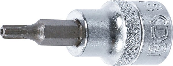 Bit-Einsatz | Antrieb Innenvierkant 10 mm (3/8") | T-Profil (für Torx) mit Bohrung T20