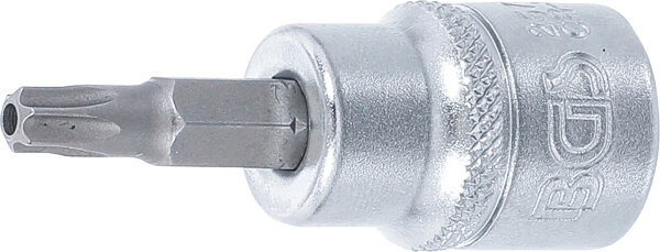 Bit-Einsatz | Antrieb Innenvierkant 10 mm (3/8") | T-Profil (für Torx) mit Bohrung T27