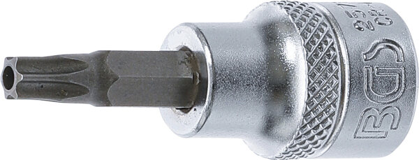 Bit-Einsatz | Antrieb Innenvierkant 10 mm (3/8") | T-Profil (für Torx) mit Bohrung T30