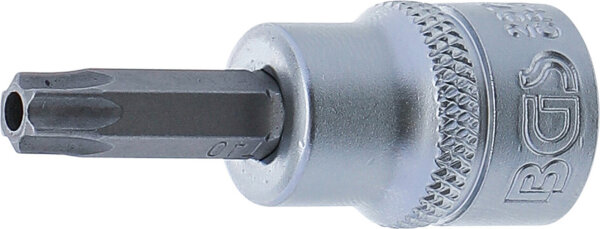 Bit-Einsatz | Antrieb Innenvierkant 10 mm (3/8") | T-Profil (für Torx) mit Bohrung T40