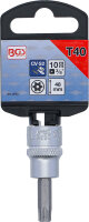 Bit-Einsatz | Antrieb Innenvierkant 10 mm (3/8") | T-Profil (für Torx) mit Bohrung T40