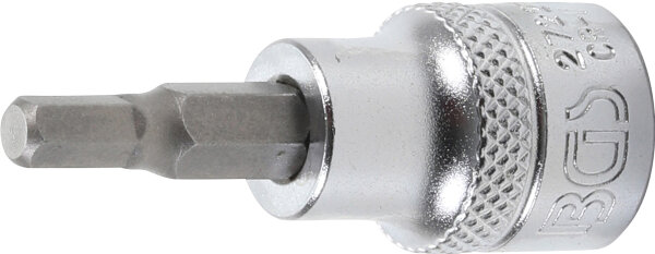 Bit-Einsatz | Antrieb Innenvierkant 10 mm (3/8") | Innensechskant 3/16"