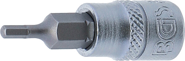 Bit-Einsatz | Antrieb Innenvierkant 6,3 mm (1/4") | Innensechskant 3/32"