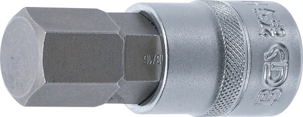 Bit-Einsatz | Länge 70 mm | Antrieb Innenvierkant 12,5 mm (1/2") | Innensechskant 13/16"