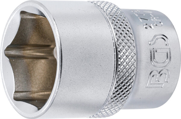 Steckschlüssel-Einsatz Sechskant | Antrieb Innenvierkant 12,5 mm (1/2") | SW 7/8"