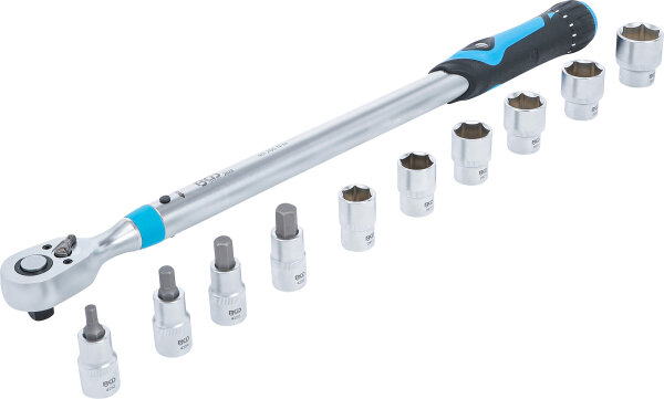 Drehmomentschlüssel-Satz | Abtrieb Innenvierkant 12,5 mm (1/2") | 40 - 200 Nm | 11-tlg.