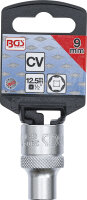 Steckschlüssel-Einsatz Sechskant | Antrieb Innenvierkant 12,5 mm (1/2") | SW 9 mm