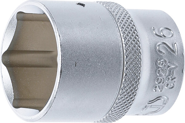 Steckschlüssel-Einsatz Sechskant | Antrieb Innenvierkant 12,5 mm (1/2") | SW 26 mm