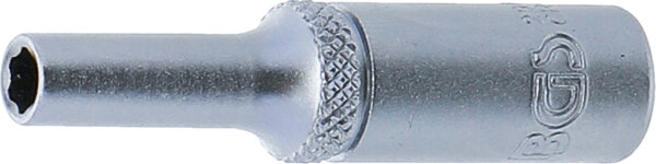 Steckschlüssel-Einsatz Super Lock, tief | Antrieb Innenvierkant 6,3 mm (1/4") | SW 4 mm