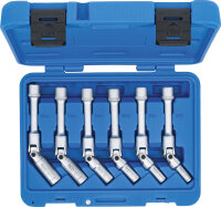 Universal Glühkerzen-Gelenkschlüssel-Satz, Sechskant | Antrieb Innenvierkant 10 mm (3/8") | SW 8 - 16 mm | 6-tlg.