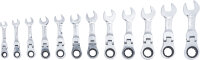 Ratschenring-Maulschlüssel-Satz | extra kurz | SW 8 - 19 mm | 12-tlg.
