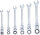Ratschenring-Maulschlüssel-Satz | flexible Köpfe | Zollmaße | SW 1/4" - 9/16" | 6-tlg.