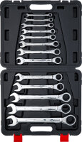 Ratschenring-Maulschlüssel-Satz | SW 8 - 32 mm | 13-tlg.