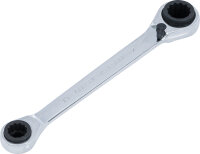 Ratschen-Ringschlüssel | 4-in-1 | SW 10 x 13 - 17 x 19 mm