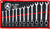 Ratschenring-Maulschlüssel-Satz | umschaltbar | SW 8...