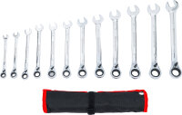 Ratschenring-Maulschlüssel-Satz | umschaltbar | SW 8 - 19 mm | 12-tlg.
