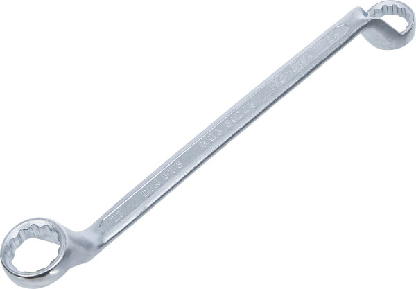 Doppel-Ringschlüssel | tief gekröpft | SW 24 x 27 mm