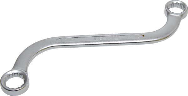 S-Form Doppel-Ringschlüssel Zwölfkant | SW 16 x 17 mm