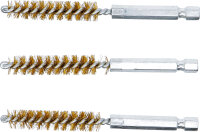 Messingbürste | 10 mm | Antrieb Außensechskant 6,3 mm (1/4") | 3-tlg.