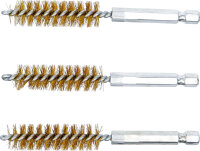 Messingbürste | 13 mm | Antrieb Außensechskant 6,3 mm (1/4") | 3-tlg.