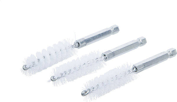 Nylonbürste | 14 mm | Antrieb Außensechskant 6,3 mm (1/4") | 3-tlg.