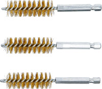 Messingbürste | 16 mm | Antrieb Außensechskant 6,3 mm (1/4") | 3-tlg.