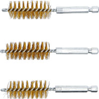 Messingbürste | 19 mm | Antrieb Außensechskant 6,3 mm (1/4") | 3-tlg.