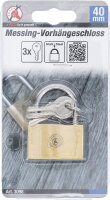 Messing-Vorhängeschloss | 40 mm