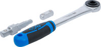 Durchsteckknarre mit Adapter und Stufenschlüssel | Abtrieb Innenvierkant 12,5 mm (1/2")