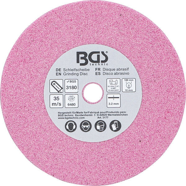 Schleifscheibe | für Art. 3180 | Ø 100 x 3,2 x 10 mm