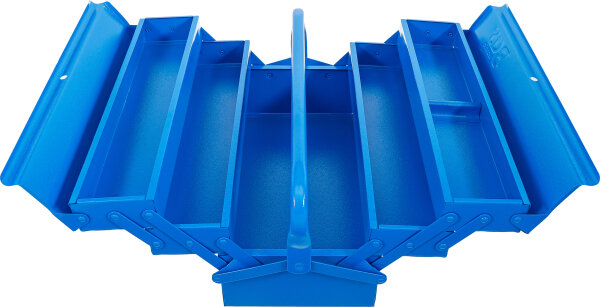 Metall-Werkzeugkasten | leer | 420 x 200 x 200 mm | 5 Fächer