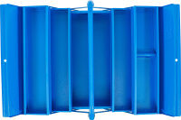 Metall-Werkzeugkasten | leer | 420 x 200 x 200 mm | 5 Fächer