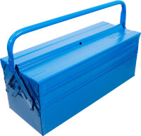 Metall-Werkzeugkasten | leer | 530 x 200 x 200 mm | 5 Fächer