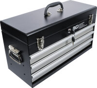 Metall-Werkzeugkoffer, leer | 3 Schubladen