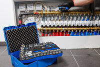 Steckschlüssel- und Hammer-, Zangen-, Schraubendreher-Satz | 6,3 mm (1/4") / 12,5 mm (1/2") | BGS systainer® | 77-tlg.